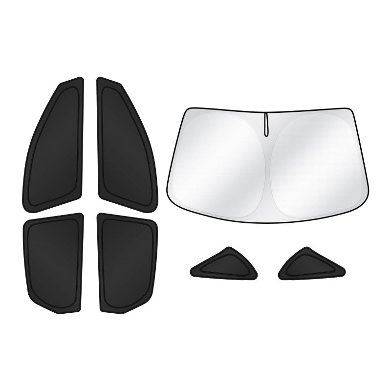 Canvcle Sunshades for 2019-2025 Volkswagen/VW Jetta Accessories Windshield Sun Shade Side Rear Window Shade Cover Sun Visor Shield Privacy Protection for Camping Keep Vehicle Cool Black 7PCS - Image 1
